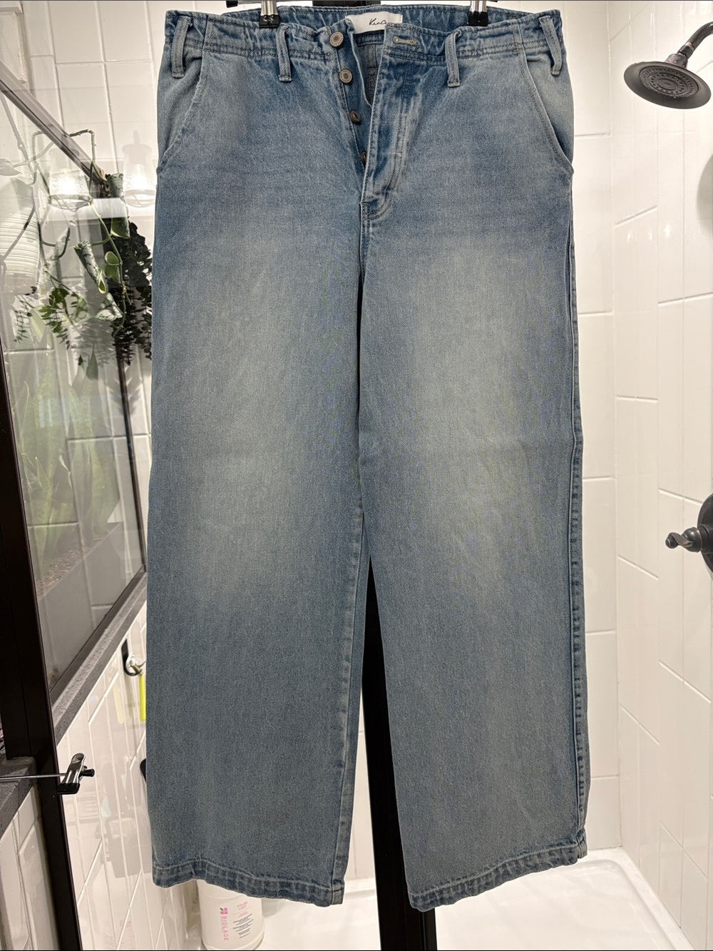 KanCan Light Blue Wide-Leg High-Rise Jeans